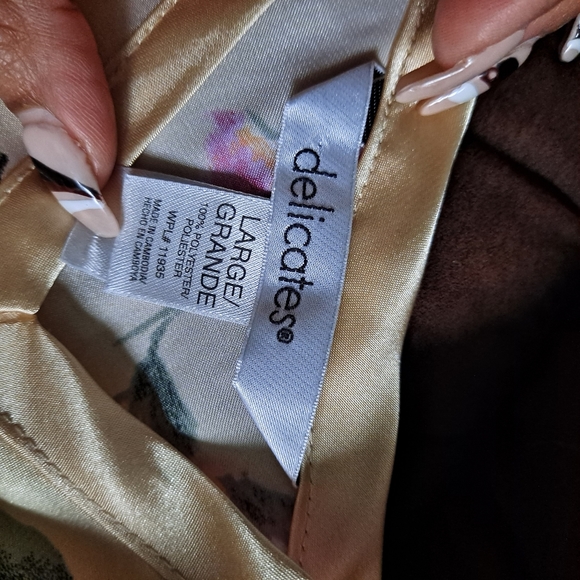 Delicates Yellow Floral Night Slip - Picture 6 of 6